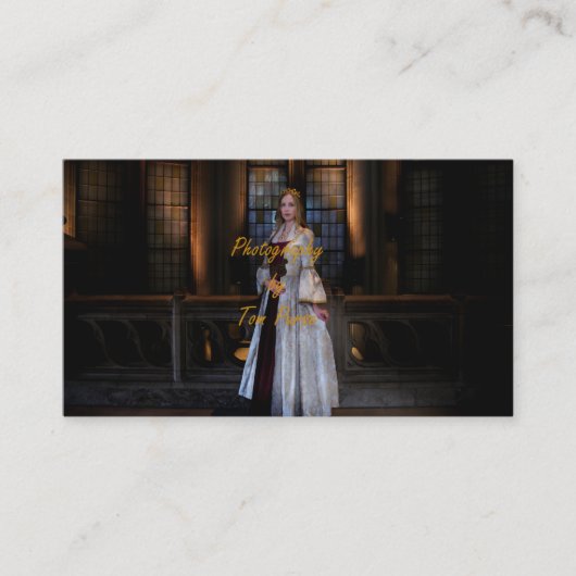 Visitenkarte für Portraitfotografen (Vorderseite)