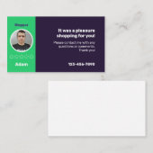 Visitenkarte für Privatkunden (Vorne/Hinten)