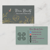 Visitenkarte für professionelle Braut-Make-up-Arti (Vorne/Hinten)