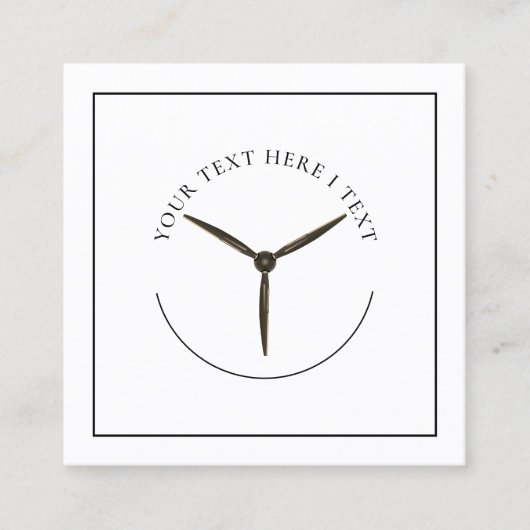 Visitenkarte für Propellerlogos (Vorderseite)