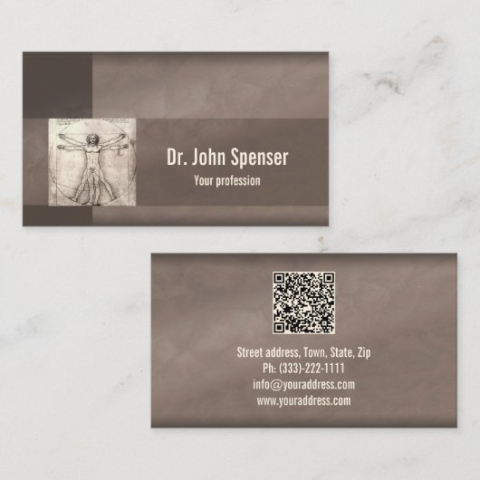 Visitenkarte für Psychiater (Vorne/Hinten)