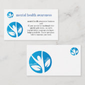 Visitenkarte für psychische Gesundheit (Vorne/Hinten)