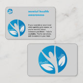 Visitenkarte für psychische Gesundheit (Vorne/Hinten)