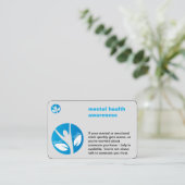 Visitenkarte für psychische Gesundheit (Stehend Vorderseite)