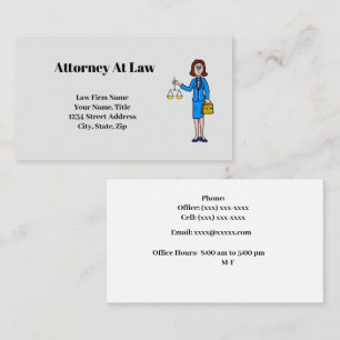 Visitenkarte für Rechtsanwälte