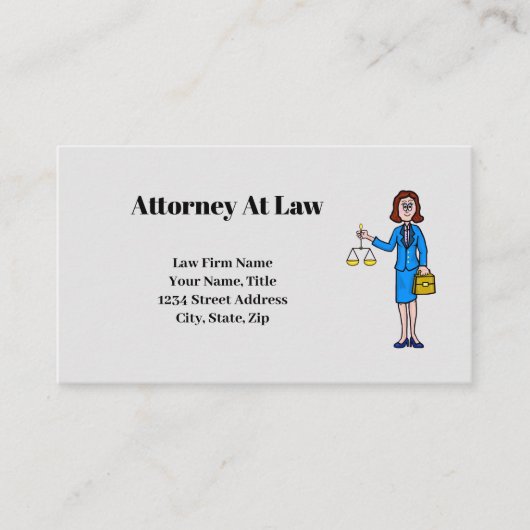 Visitenkarte für Rechtsanwälte (Vorderseite)