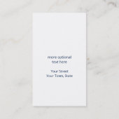 Visitenkarte für Red and Silver Car Logo (Rückseite)