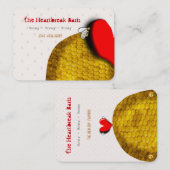 Visitenkarte für Red Heart Bee (Vorne/Hinten)