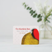 Visitenkarte für Red Heart Bee (Stehend Vorderseite)