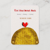 Visitenkarte für Red Heart Bee (Rückseite)