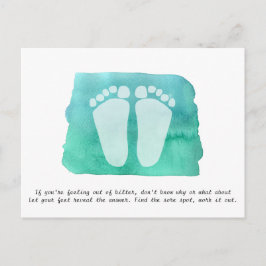 Visitenkarte für Reflexologietherapeuten Postkarte