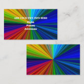 Visitenkarte für Regenbogenfarben (Vorne/Hinten)