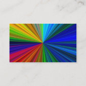 Visitenkarte für Regenbogenfarben (Rückseite)