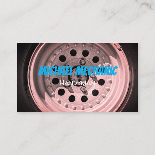 Visitenkarte für Reifenfotografie (Vorderseite)