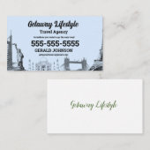 Visitenkarte für Reiseberater (Vorne/Hinten)