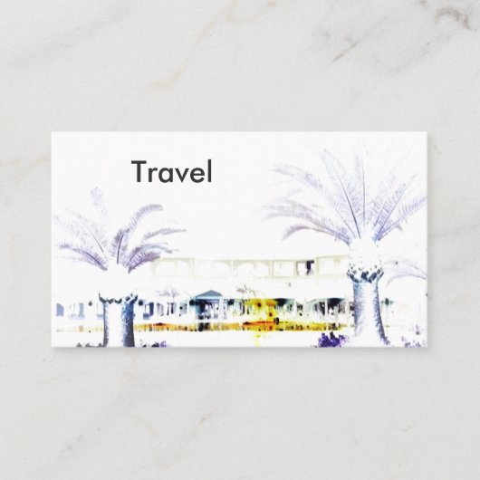 Visitenkarte für Reisefotografie (Vorderseite)