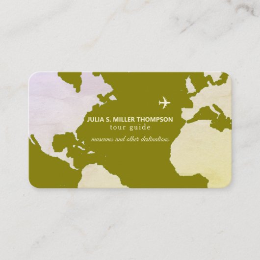 Visitenkarte für Reiseführer (Vorderseite)