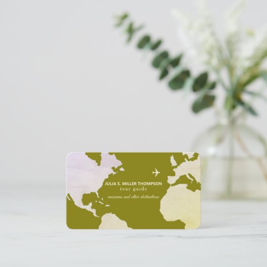 Visitenkarte für Reiseführer (Stehend Vorderseite)