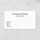 Visitenkarte für Reiseplaner (Rückseite)