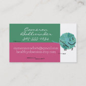 Visitenkarte für Retro-Schreiber (Rückseite)