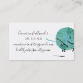 Visitenkarte für Retro-Schreiber (Rückseite)