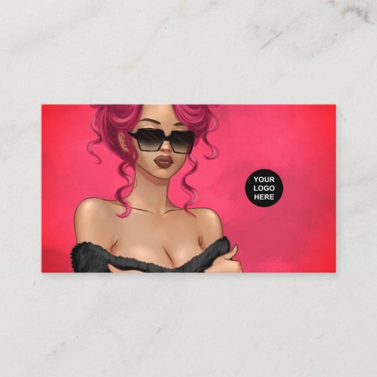 Visitenkarte für Rote Haare (Vorderseite)