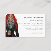 Visitenkarte für Rote Haare (Rückseite)