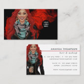 Visitenkarte für Rote Haare (Vorne/Hinten)