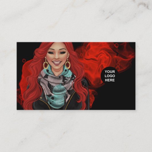 Visitenkarte für Rote Haare (Vorderseite)