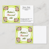 Visitenkarte für: Saisonale Kunst (Vorne/Hinten)