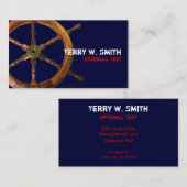 Visitenkarte für Schiffe auf Rädern (Vorne/Hinten)