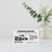 Visitenkarte für Schleppen und Korbgeflecht (Stehend Vorderseite)