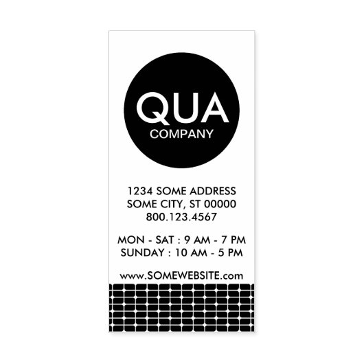 Visitenkarte für schlichte Netze Gummistempel (Prägung)