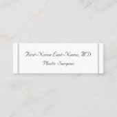 Visitenkarte für schlichte Plastikchirurgen (Vorderseite)