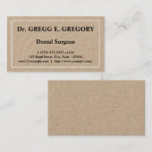 Visitenkarte für schlichten und minimalen Zahnarzt (Vorne/Hinten)