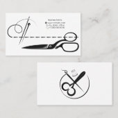 Visitenkarte für Schneider- und Seemannskarten (Vorne/Hinten)