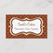 Visitenkarte für Schokoladencreme (Vorderseite)