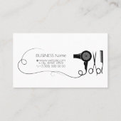 Visitenkarte für Schönheitssalon und Friseur (Rückseite)