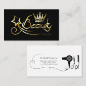 Visitenkarte für Schönheitssalon und Friseur (Vorne/Hinten)