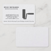 Visitenkarte für Schwarz-Weiß-Haus-Malerei (Vorne/Hinten)