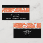 Visitenkarte für schwarze, weiße Korallen (Vorne/Hinten)