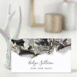 Visitenkarte für schwarzes Marmordesign