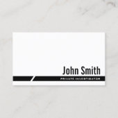 Visitenkarte für Schwarzstreifenprüfer (Vorderseite)