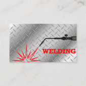 Visitenkarte für Schweißarbeiten (Vorderseite)