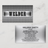 Visitenkarte für Schweißmetall (Vorne/Hinten)