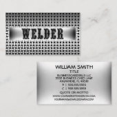 Visitenkarte für Schweißmetall (Vorne/Hinten)