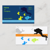 Visitenkarte für Scuba-Lehrer (Vorne/Hinten)