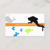 Visitenkarte für Scuba-Lehrer (Rückseite)