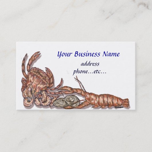 Visitenkarte für Seeleute (Vorderseite)