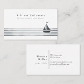 Visitenkarte für Segelschiffe (Vorne/Hinten)